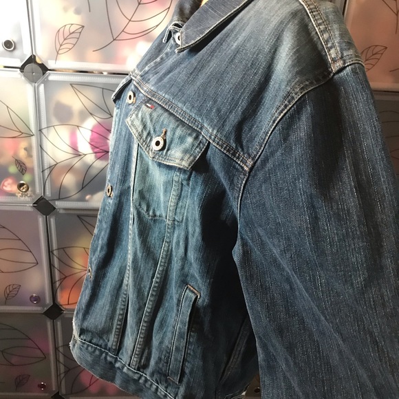 Tommy Hilfiger Blue Denim’s, Long Sleeve, Large Men’s Jacket Vintage - Picture 4 of 13